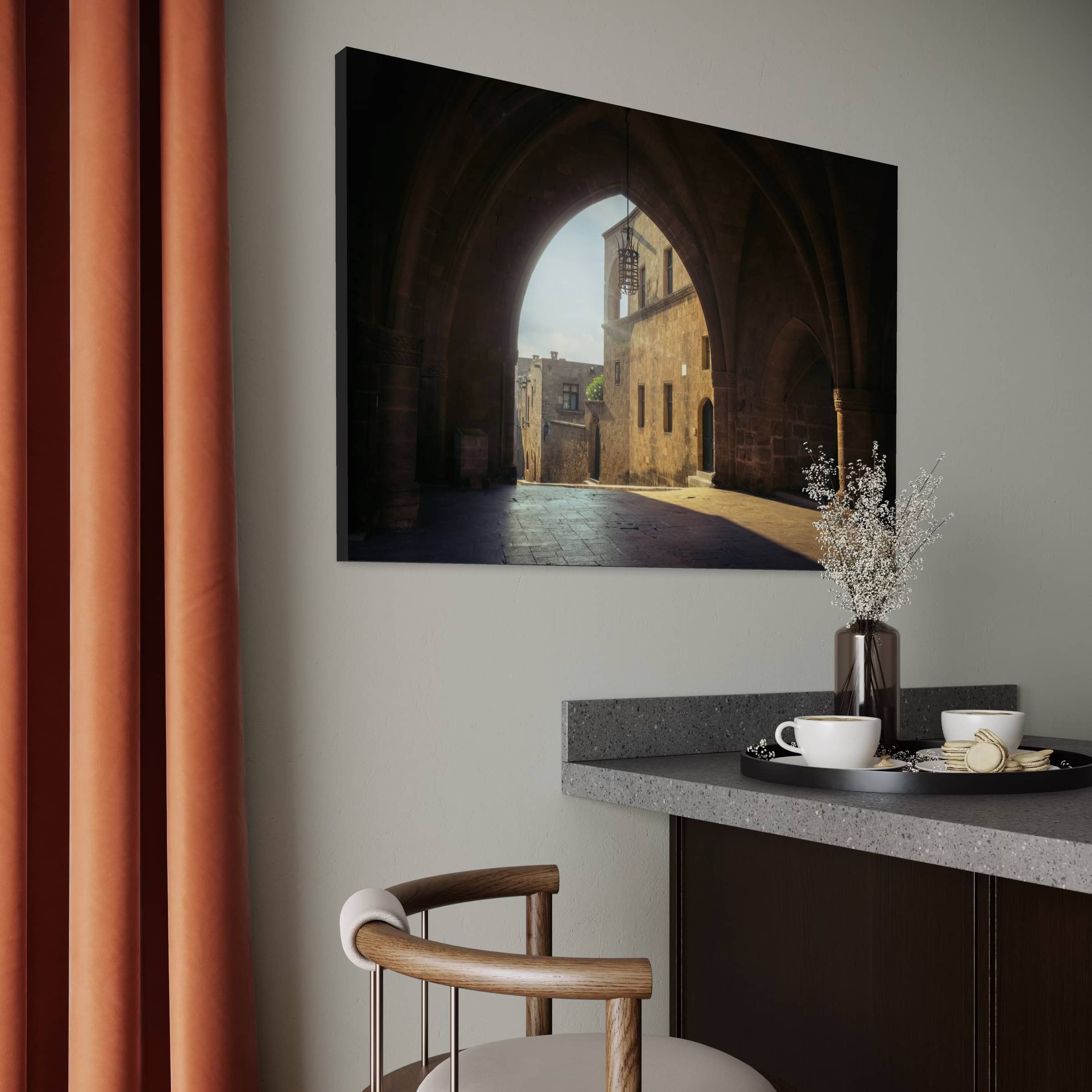 Morning Light Enters The Palace.Canvas Mocks-10