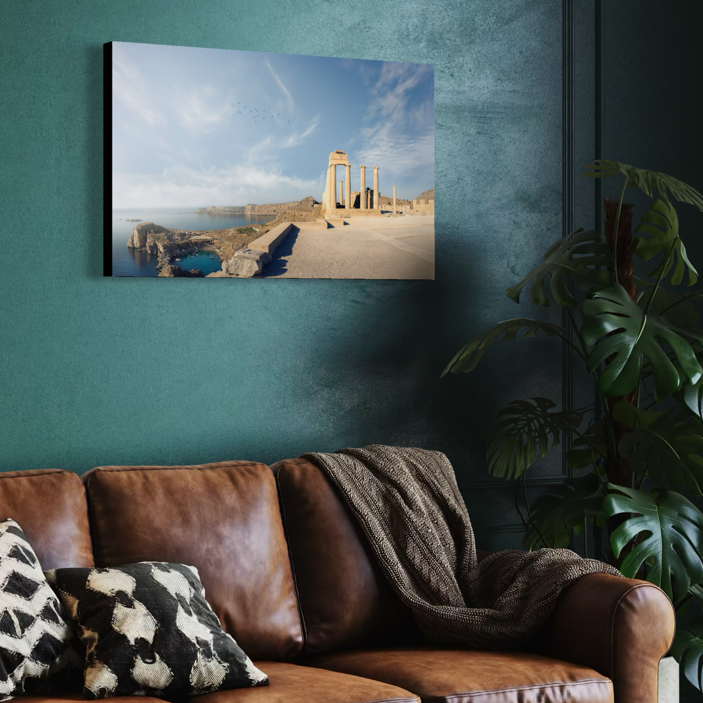 Acropolis Lindos Rhodes Greece Gallery Canvas Print | Aeonian Art - Image 3