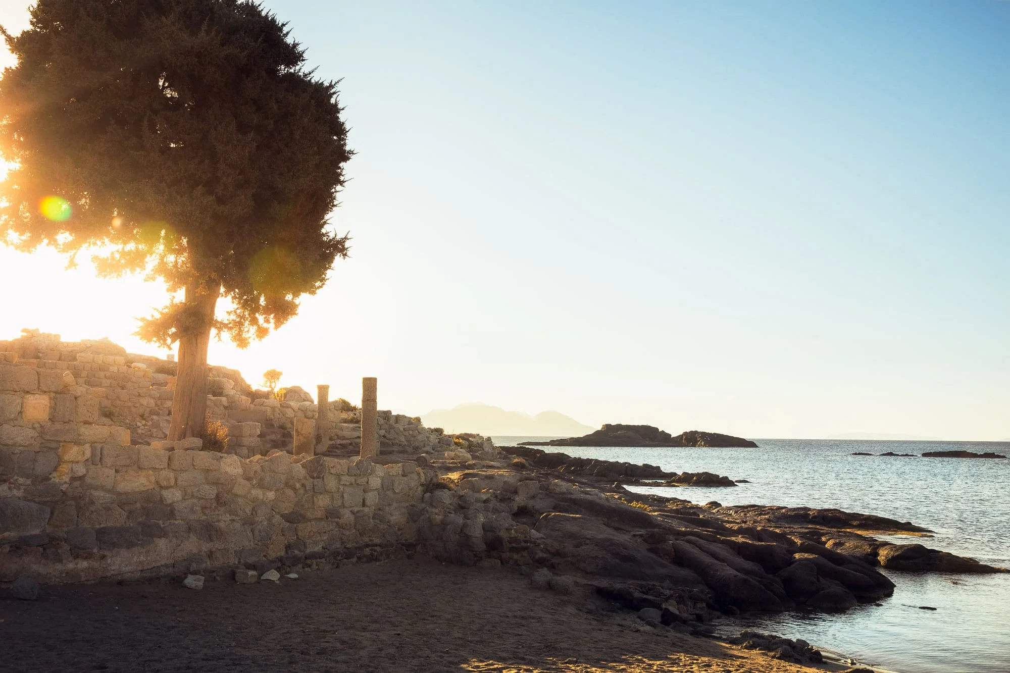 Sunrise’s Golden Glow At Agios Stefanos